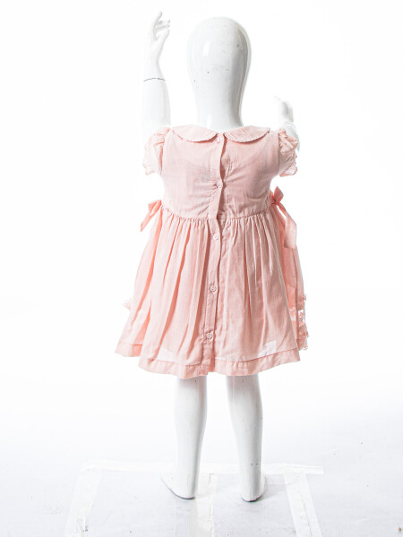 Kız Çocuk Yazlık Elbise 9-24 Ay 53153 Pembe - 5
