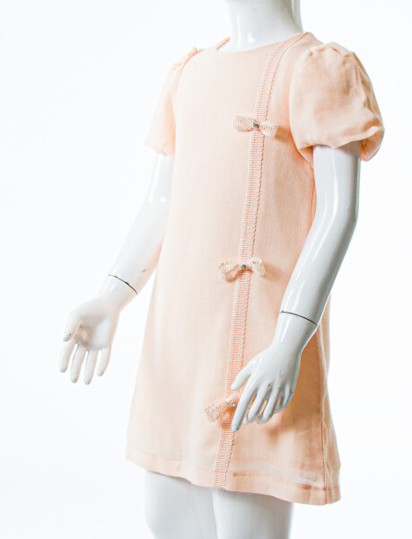 Kız Çocuk Yazlık Elbise 2-5 Yaş 53277 Pudra - 4