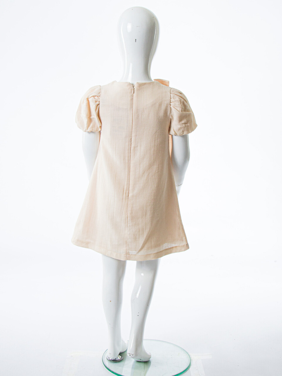 Kız Çocuk Yazlık Elbise 3-6 Yaş 53275 Bej - 5