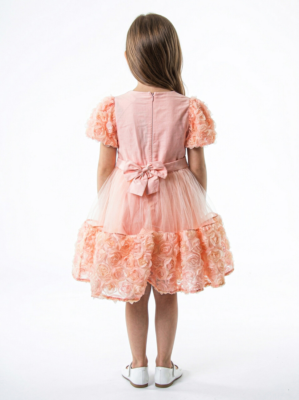 Kız Çocuk Yazlık Elbise 2-5 Yaş 53233 Pudra - 2