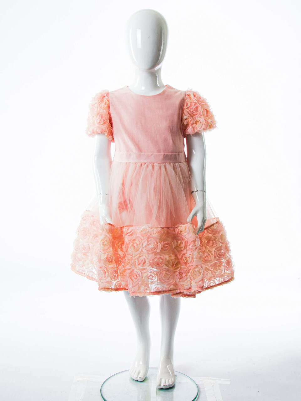 Kız Çocuk Yazlık Elbise 2-5 Yaş 53233 Pudra - 3