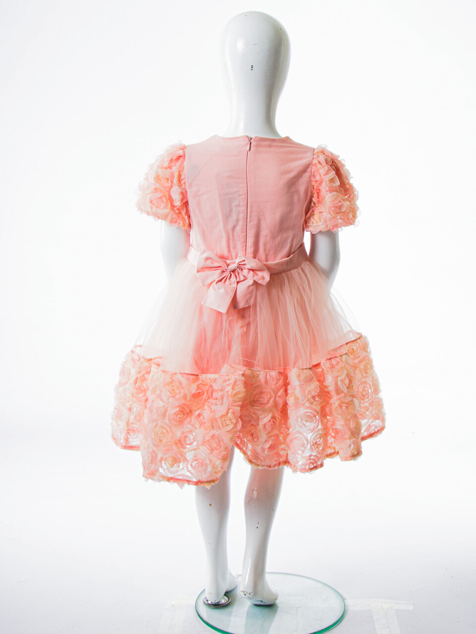 Kız Çocuk Yazlık Elbise 2-5 Yaş 53233 Pudra - 5