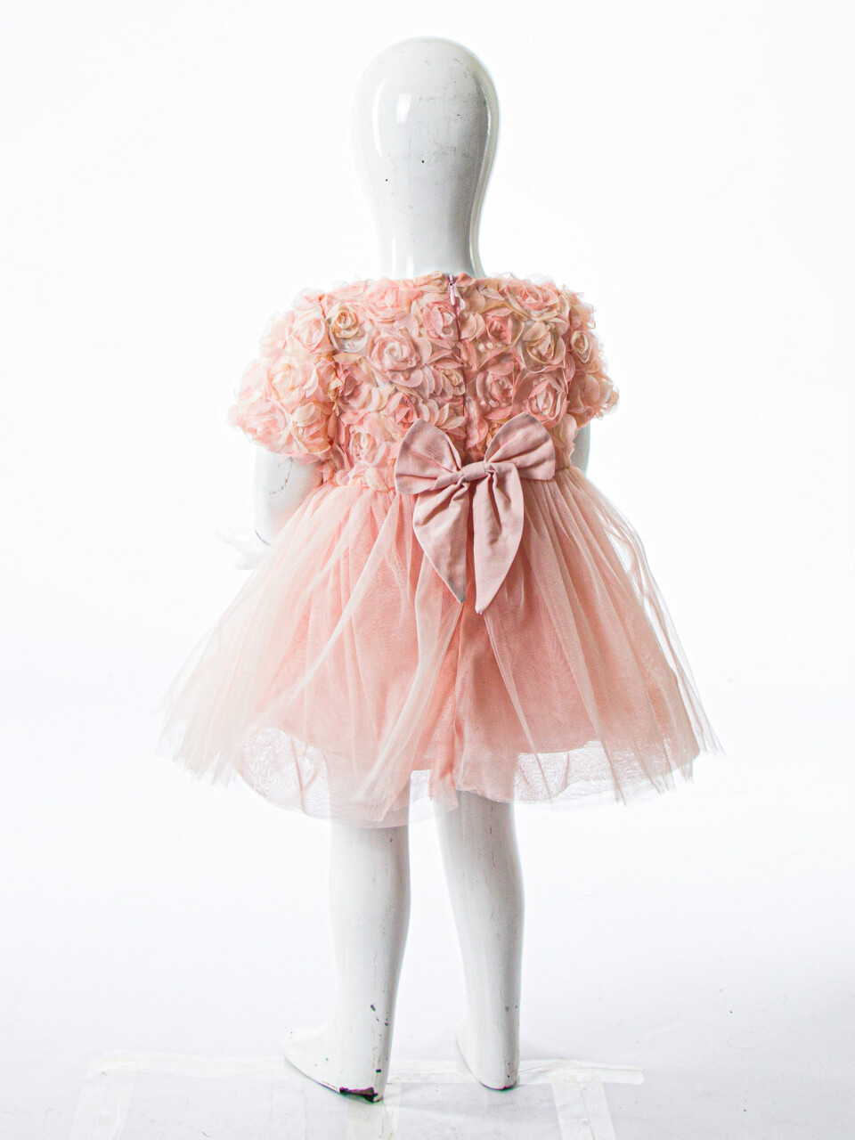 Kız Çocuk Yazlık Elbise 9-24 Ay 53230 Pudra - 5