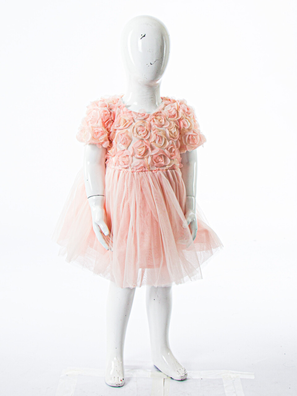 Kız Çocuk Yazlık Elbise 9-24 Ay 53230 Pudra - 6