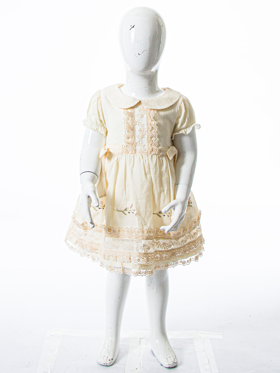 Kız Çocuk Yazlık Elbise 9-24 Ay 53153 Krem - 3