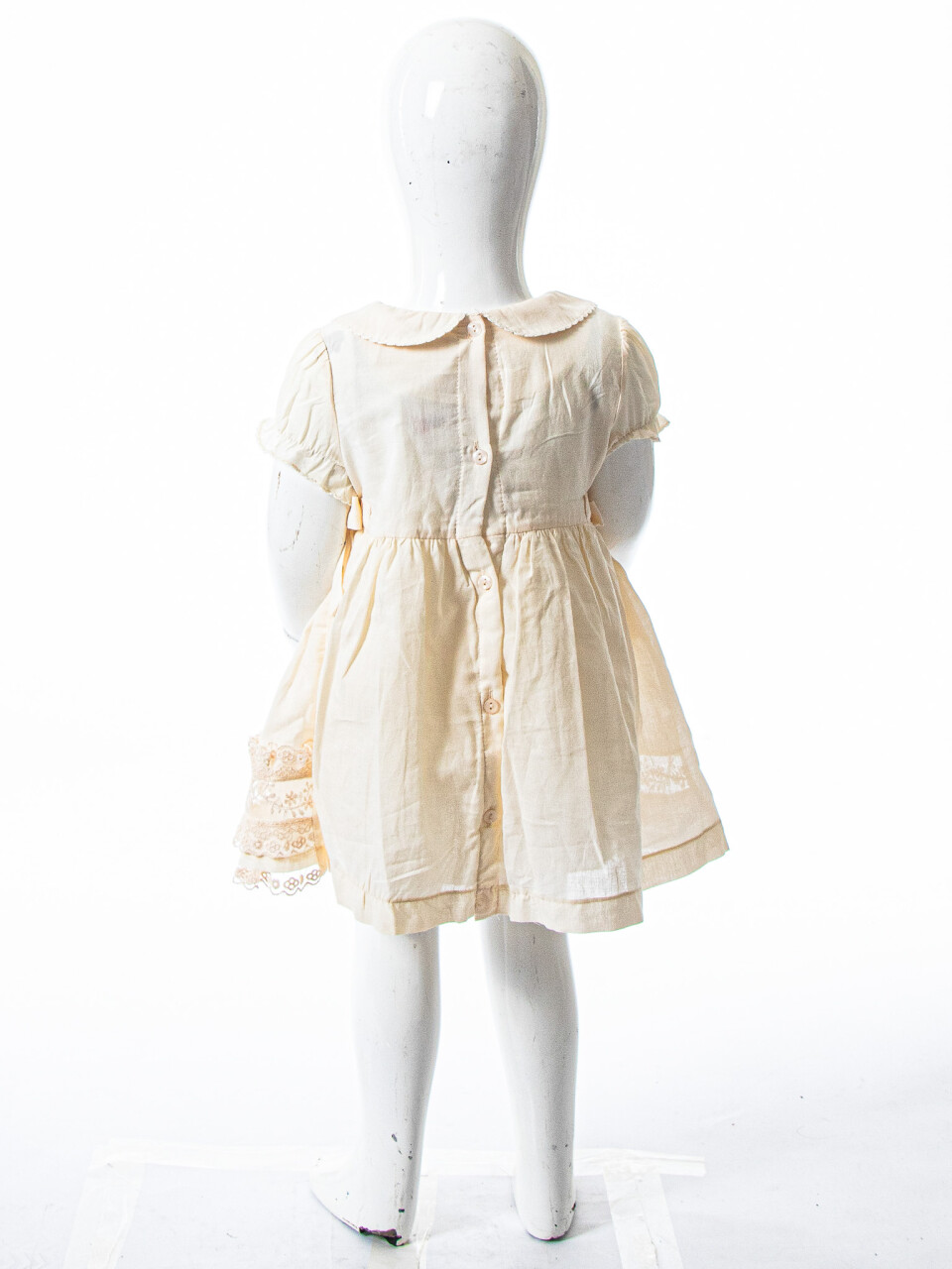 Kız Çocuk Yazlık Elbise 9-24 Ay 53153 Krem - 5