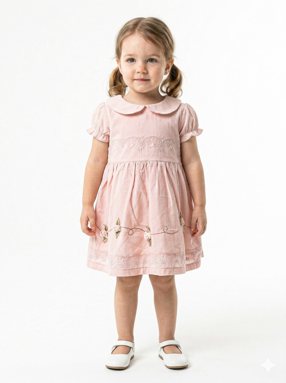 Kız Çocuk Yazlık Elbise 9-24 Ay 53152 Pembe - 1