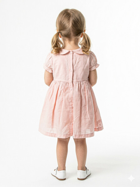 Kız Çocuk Yazlık Elbise 9-24 Ay 53152 Pembe - 2