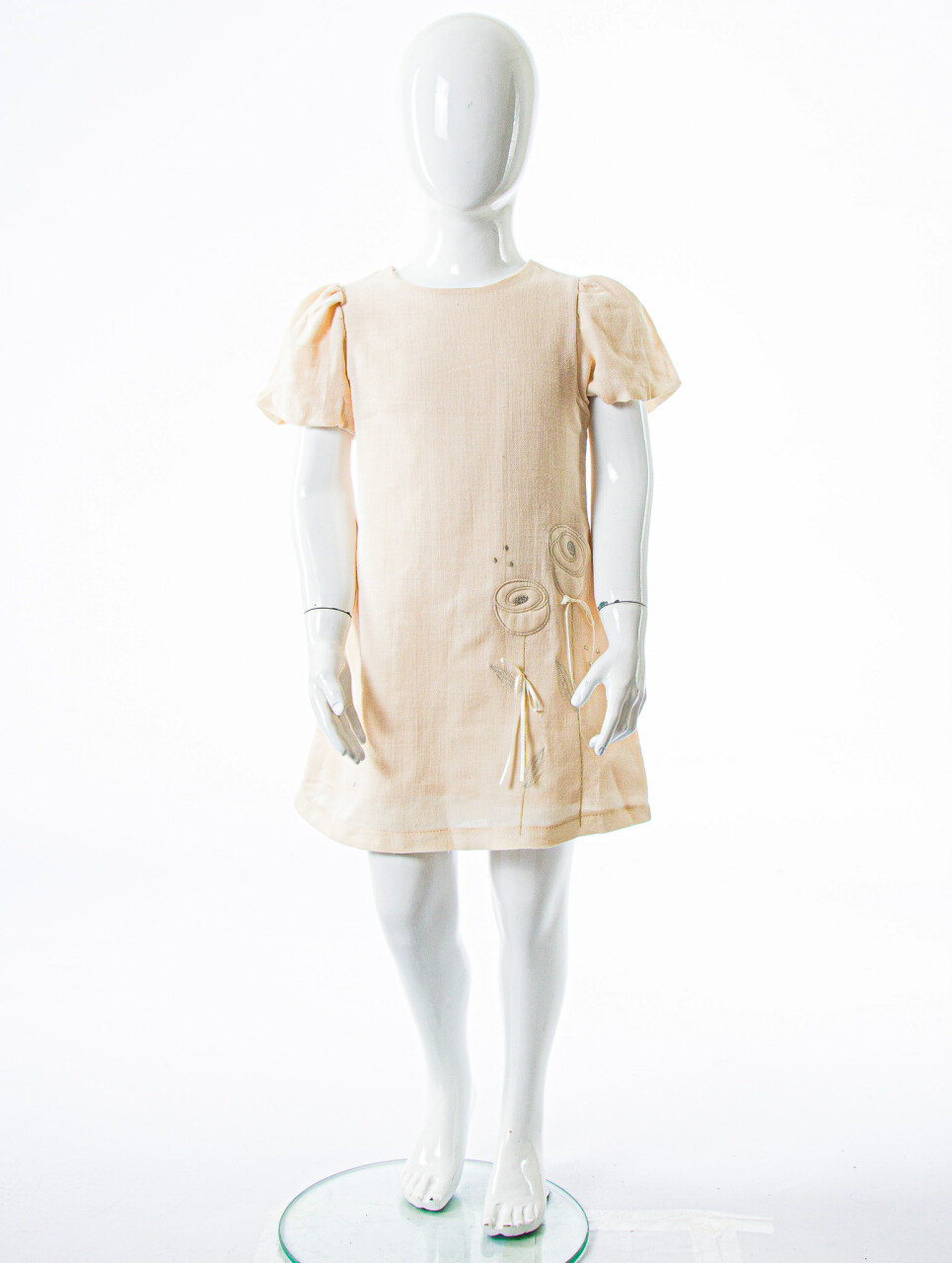 Kız Çocuk Yazlık Elbise 2-5 Yaş 53281 Bej - 3