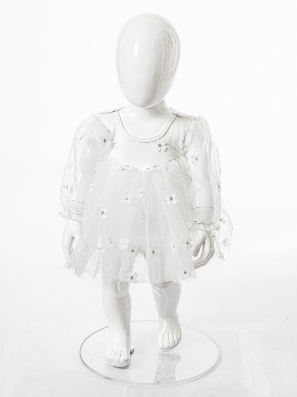 Kız Çocuk Yazlık Elbise 0-6 Ay 53244 Beyaz - 3