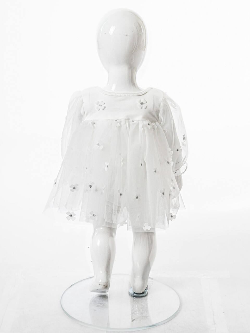 Kız Çocuk Yazlık Elbise 0-6 Ay 53244 Beyaz - 4