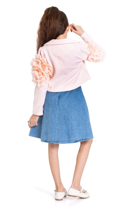 Kiz Çocuk Etek Takmı 6-9 Yaş 51050 Pudra - 2