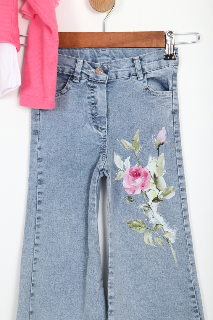 Kiz Çocuk Alt Üst Takım 4-7 Yaş 51009 Pembe - 3