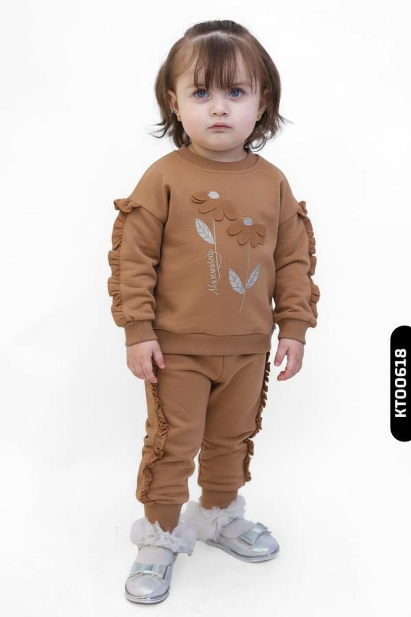 Kız Çocuk Eşofman Takım 9-24 Ay 52017 Camel - 1