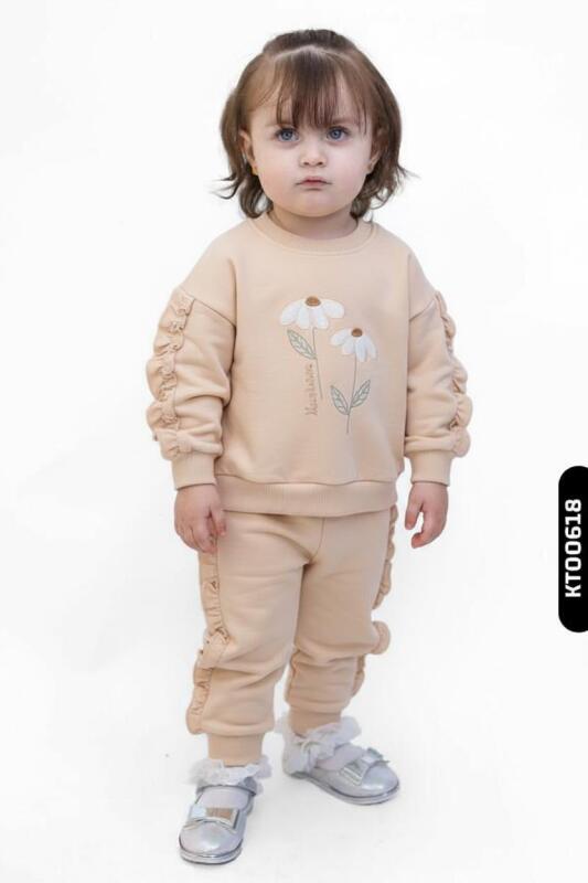 Kız Çocuk Eşofman Takım 9-24 Ay 52017 Bej - MOONSTAR