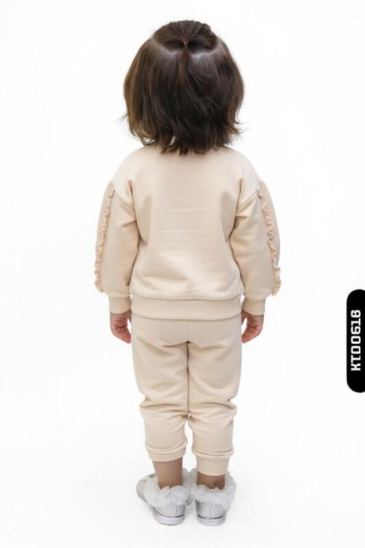 Kız Çocuk Eşofman Takım 9-24 Ay 52017 Bej - 2