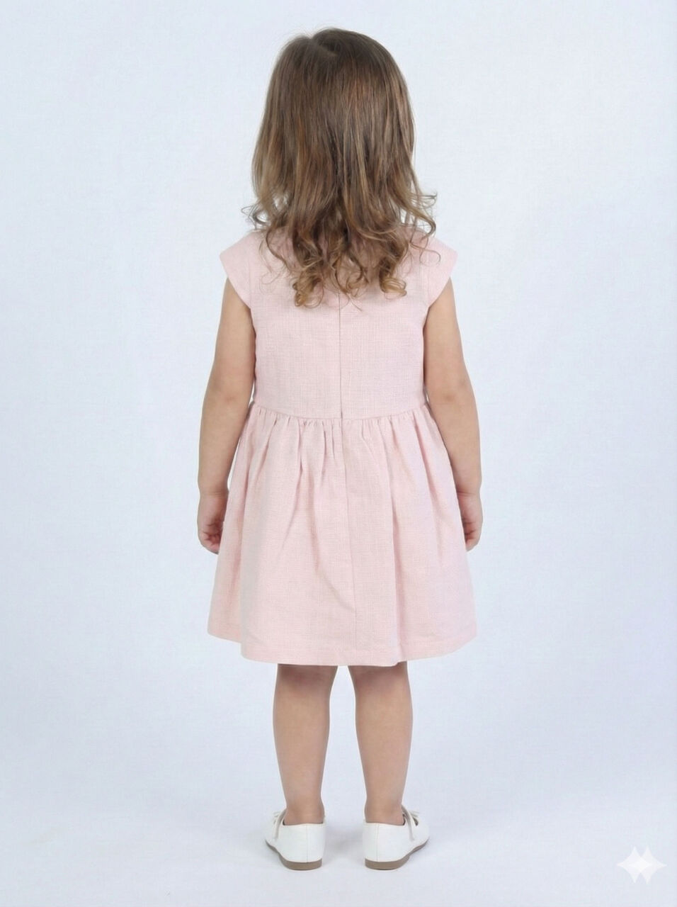 Kız Çocuk Elbise 3-6 Yaş 52140 Pembe - 4