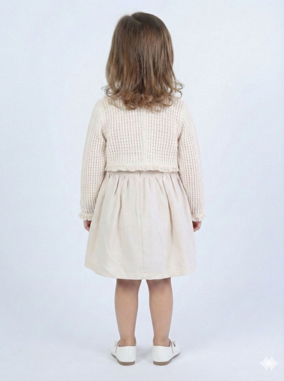 Kız Çocuk Elbise 3-6 Yaş 52140 Bej - 2