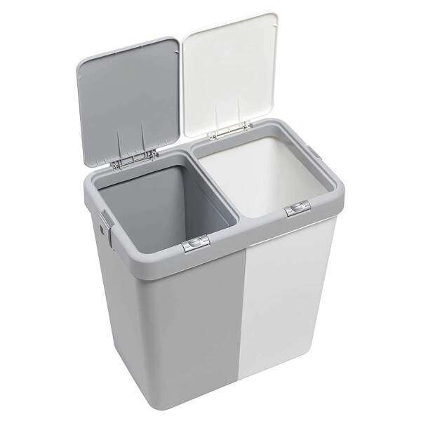 Motek Çok Amaçlı Çift Bölmeli 80 Litre Çamaşır Kirli Sepeti - 5