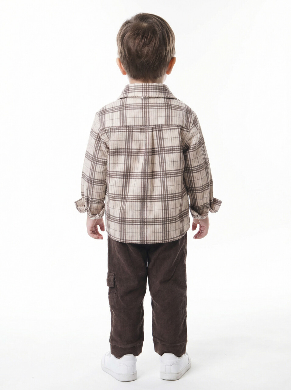 Erkek Çocuk 3'lu Alt Üst Takım 6-24 Ay 31055 Ekru - 5