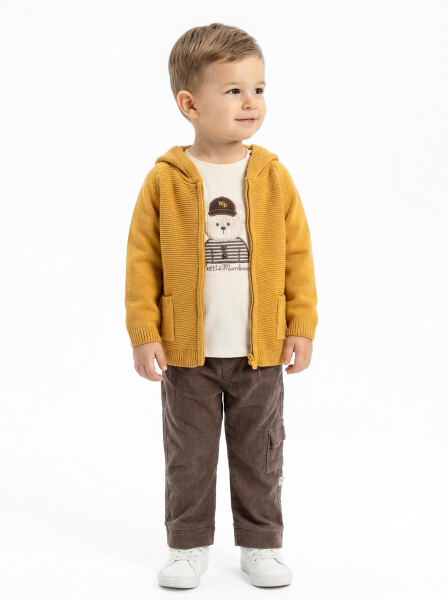 Erkek Çocuk Alt Üst Takım 6-24 Ay 31078 Bej - 4