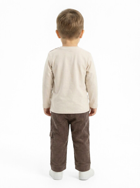 Erkek Çocuk Alt Üst Takım 6-24 Ay 31078 Bej - 7