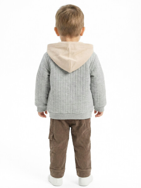 Erkek Çocuk Alt Üst Takım 6-24 Ay 31072 Gri - 2