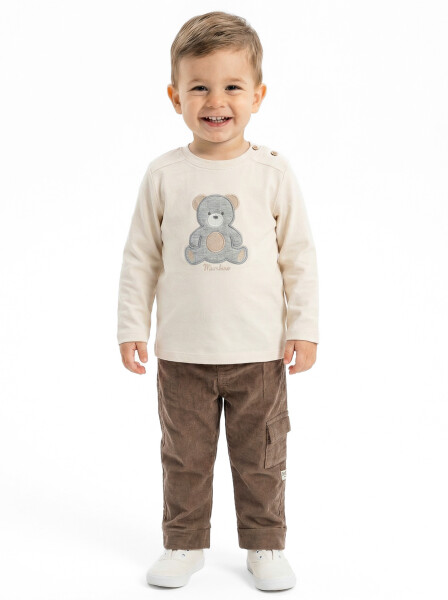 Erkek Çocuk Alt Üst Takım 6-24 Ay 31072 Gri - 5