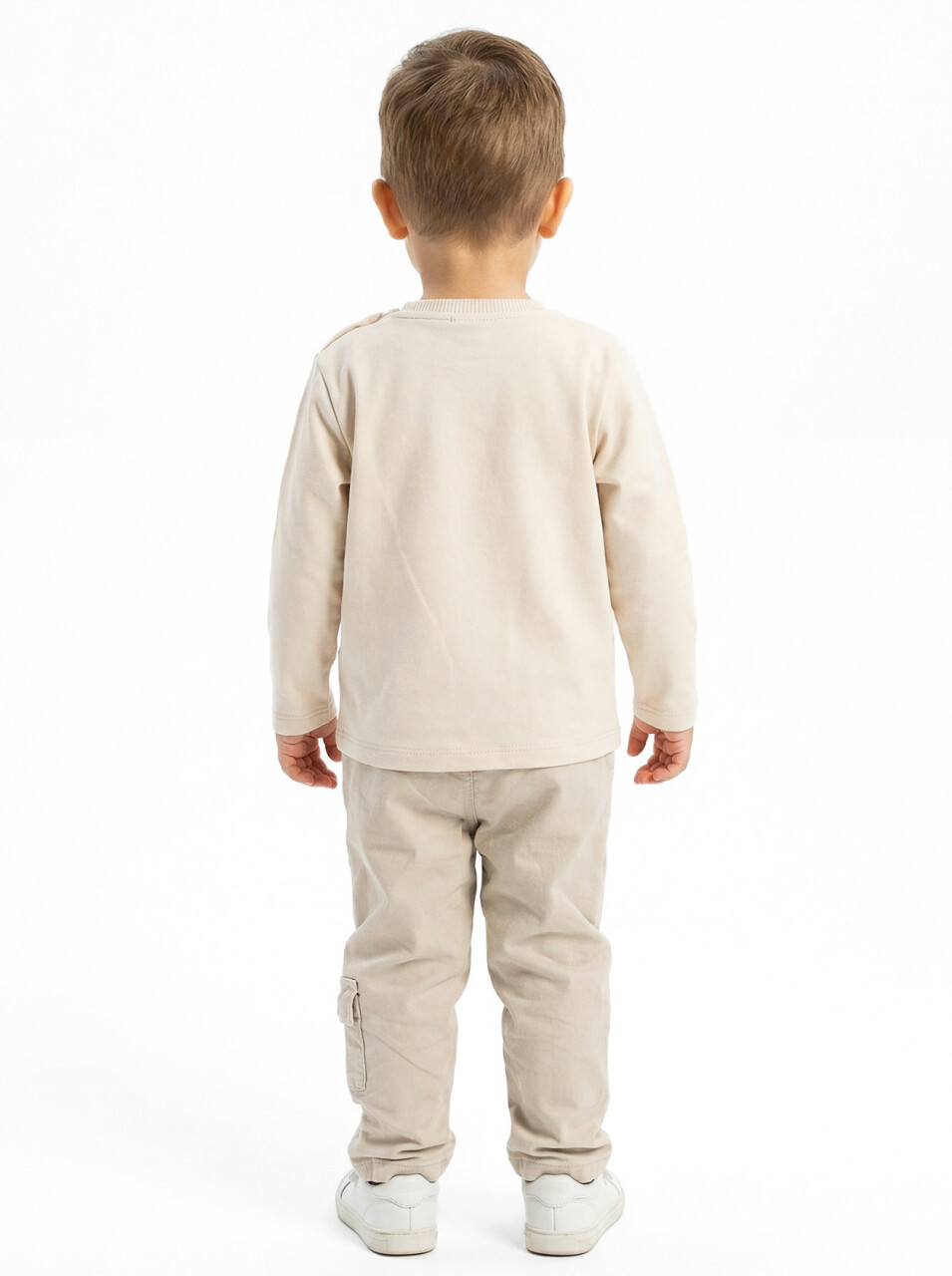 Erkek Çocuk 3'lu Alt Üst Takım 6-24 Ay 31056 Bej - 6