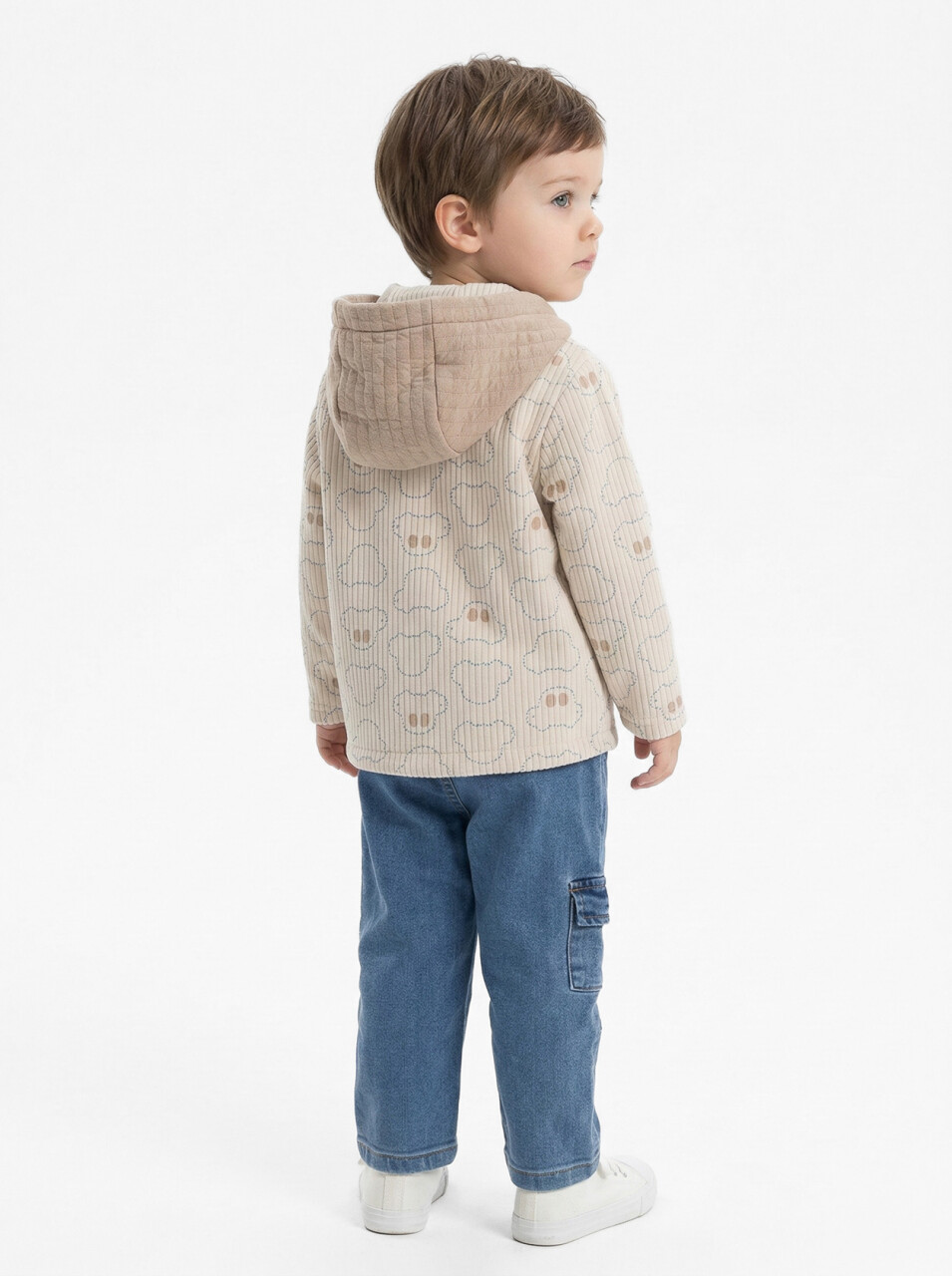 Erkek Çocuk 3'lu Alt Üst Takım 6-24 Ay 31061 Ekru - 5