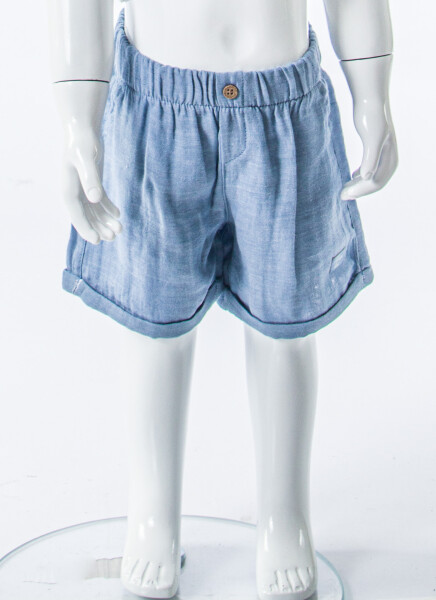 Erkek Çocuk Yazlık 2'li Alt Üst Takım (Tişort + Şort) 3-12 Ay 30108 Mavi - 5