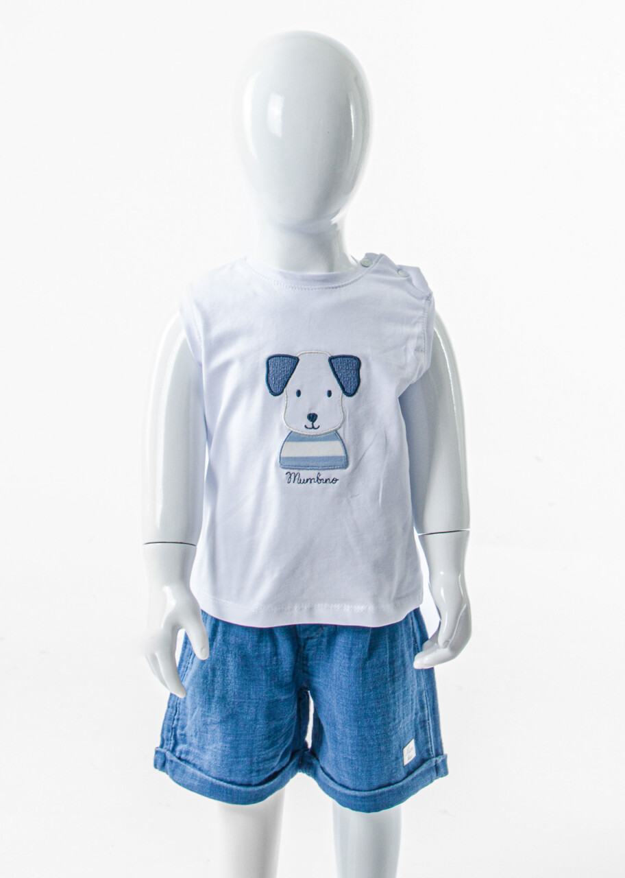 Erkek Çocuk Yazlık 3'li Alt Üst Takım 6-24 Ay 30115 Mavi - 6