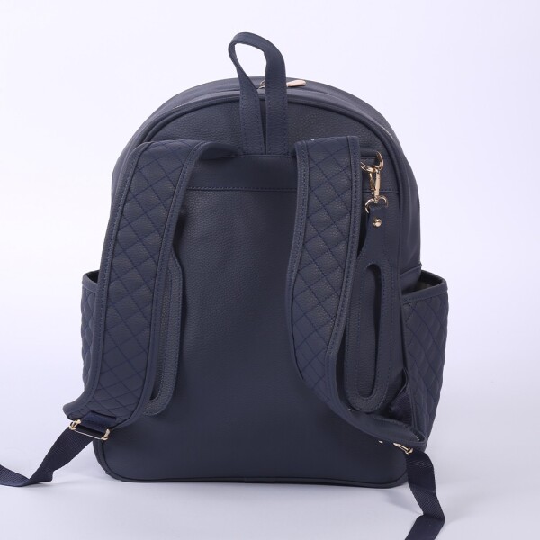 M&Y Dust Deri Anne Bebek Bakım Sırt Çantası 7130 Lacivert - 2