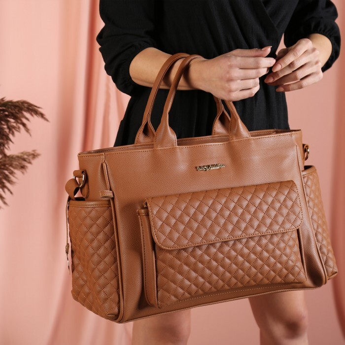 M&Y Athena Deri Anne Bebek Bakım Çantası 7110 Taba - 4