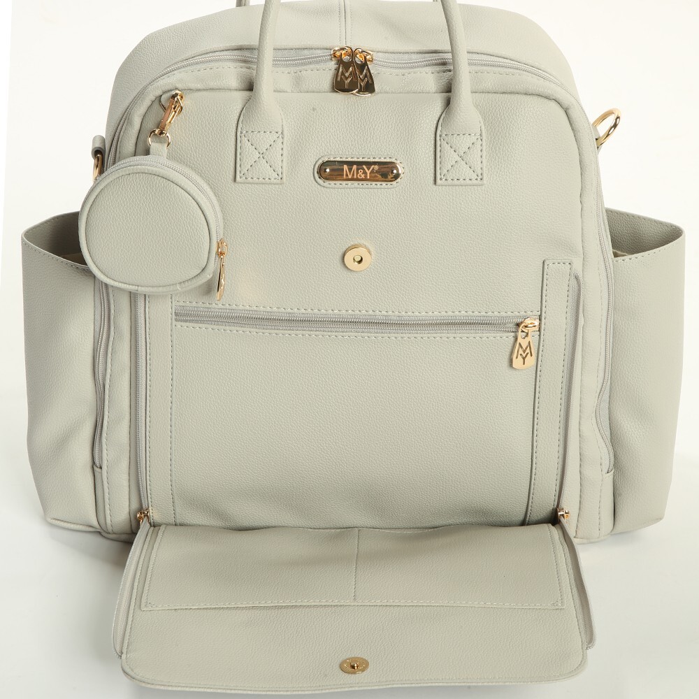 M&Y Maia Anne Bebek Bakım Sırt Çantası 7310 Gri - 3