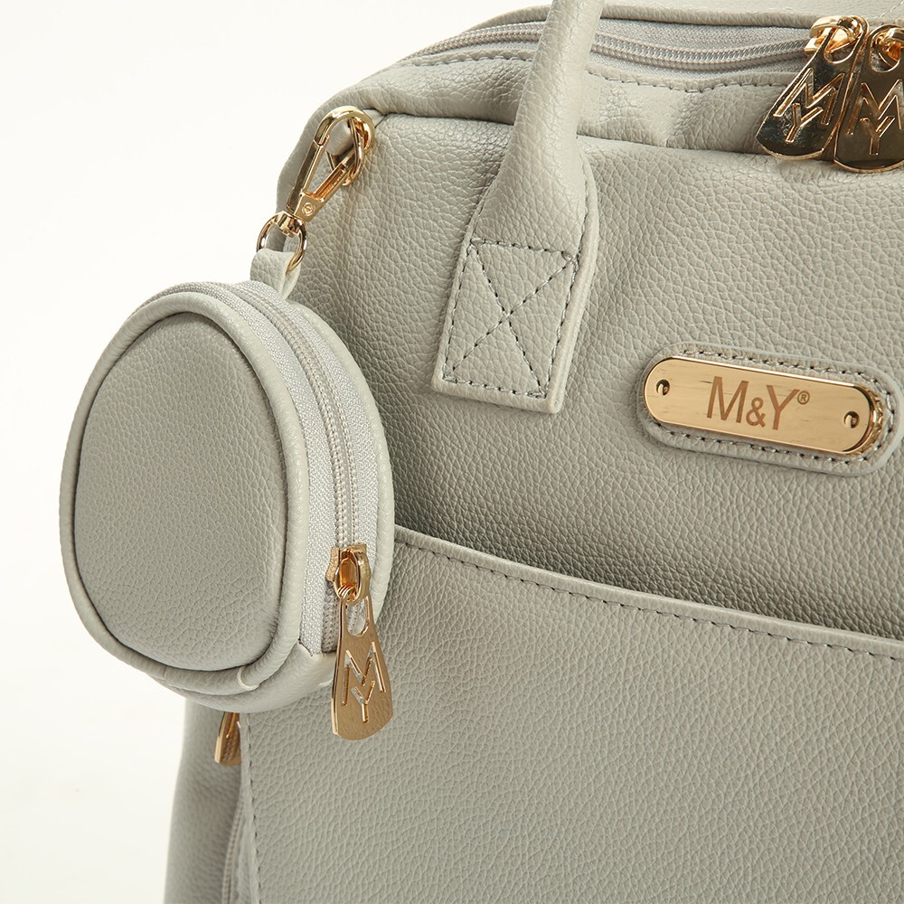 M&Y Maia Anne Bebek Bakım Sırt Çantası 7310 Gri - 5