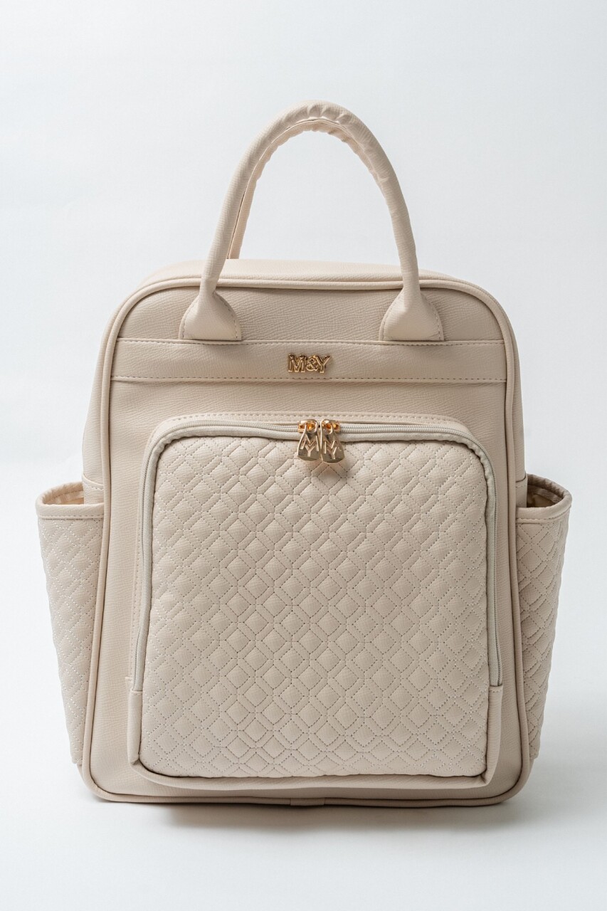 M&Y Mia Anne Bebek Bakım Sırt Çantası 7350 Krem - 1