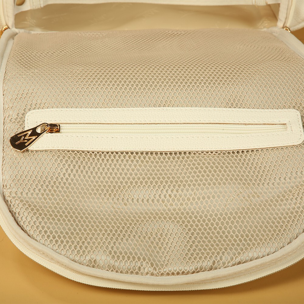 M&Y Oeste Deri Anne Bebek Bakım Sırt Çantası 7300 Krem - 5