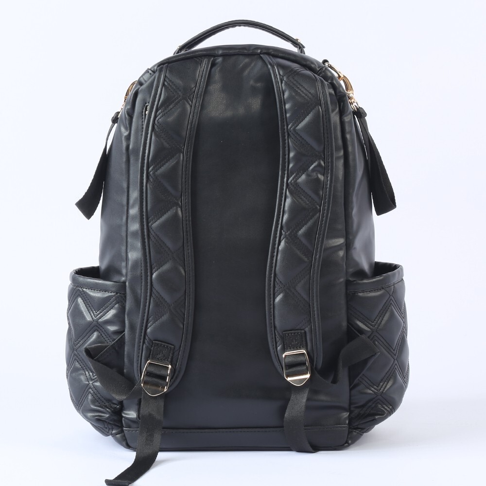 M&Y Oeste Deri Anne Bebek Bakım Sırt Çantası 7300 Siyah - 2