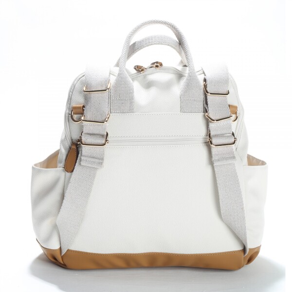 M&Y Holifera Deri Anne Bebek Bakım Sırt Çantası 7260 Krem - 2