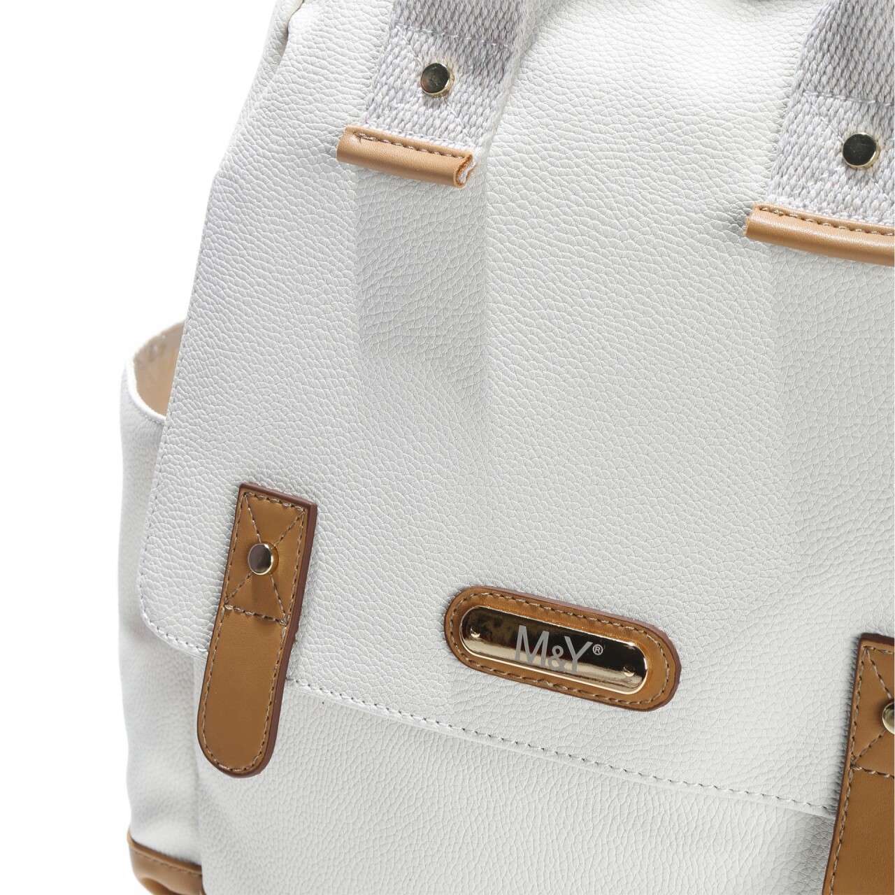 M&Y Holifera Deri Anne Bebek Bakım Sırt Çantası 7260 Krem - 3
