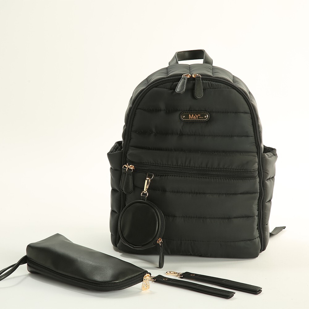 M&Y Puff Anne Bebek Bakım Sırt Çantası 7335 Siyah - 1