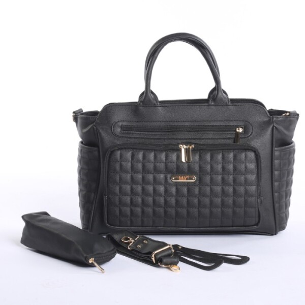 M&Y Juno Deri Anne Bebek Bakım Çantası 7281 Siyah - M&Y