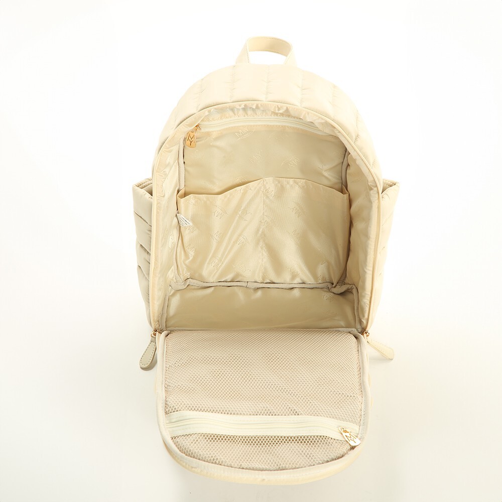 M&Y Puff Anne Bebek Bakım Sırt Çantası 7335 Krem - 5