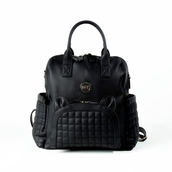 M&Y Kitty Deri Anne Bebek Bakım Sırt Çantası 7271 Siyah - M&Y