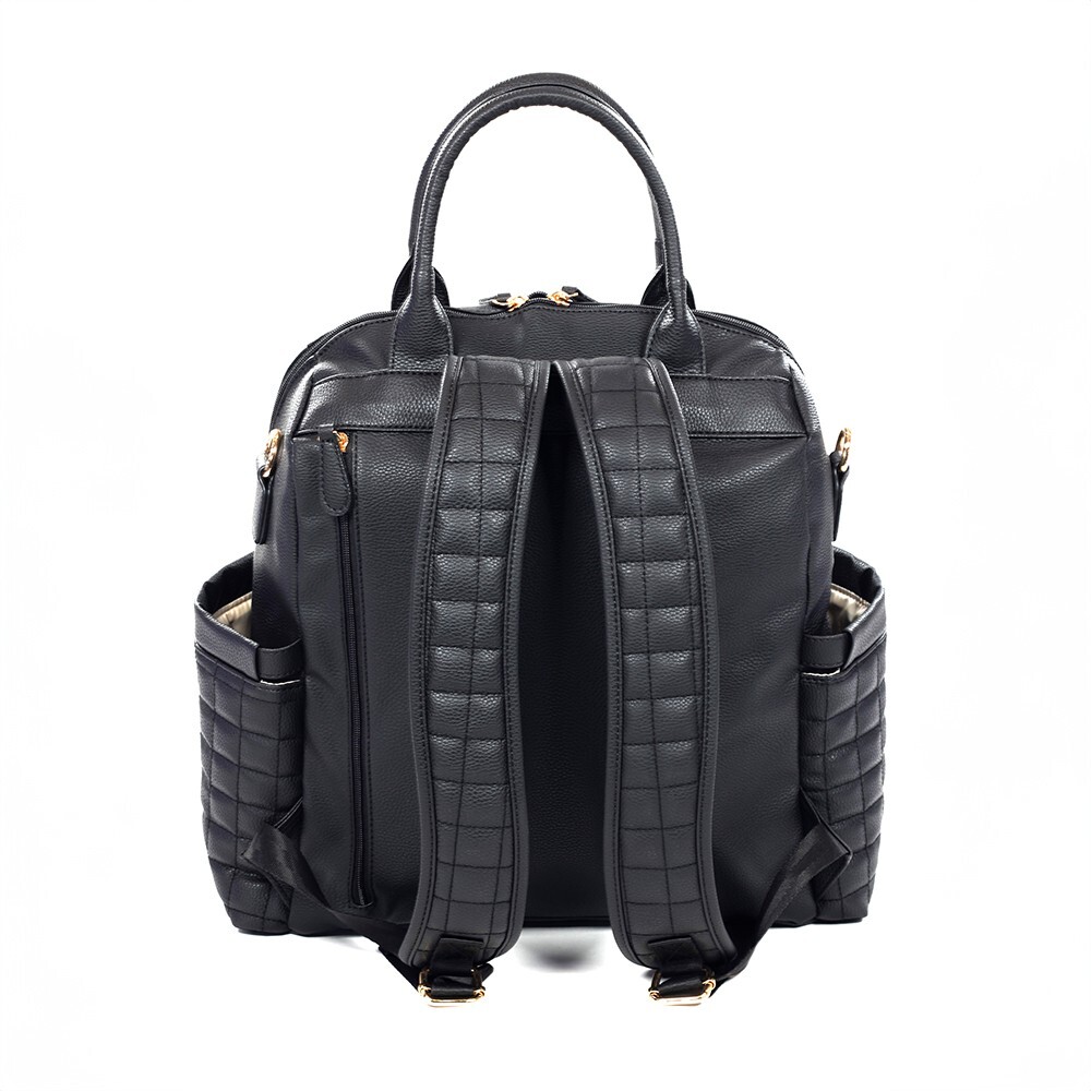 حقيبة ظهر جلدية من إم آند واي كيتي للعناية بالأم والطفل، رقم 7271، لون أسود - 2