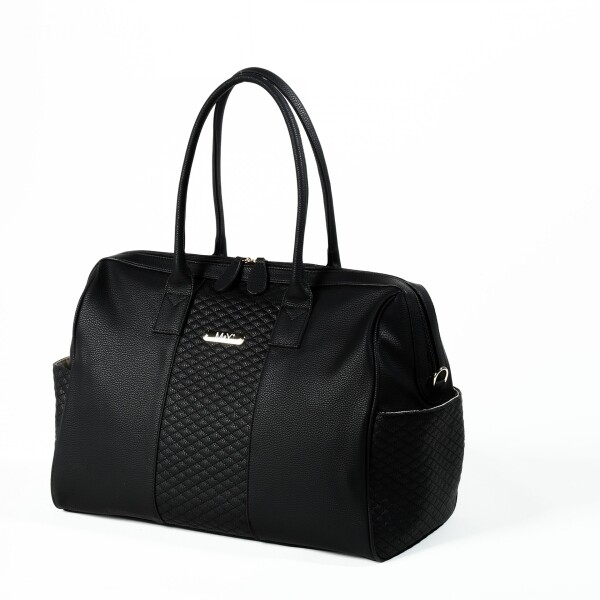 طقم حقائب العناية بالأم والطفل من الجلد من إم آند واي جايا، رقم 7240، أسود - 2