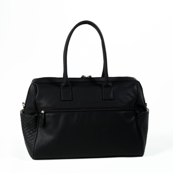 طقم حقائب العناية بالأم والطفل من الجلد من إم آند واي جايا، رقم 7240، أسود - 3