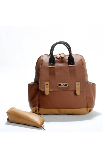 M&Y Holifera Deri Anne Bebek Bakım Sırt Çantası 7260 Taba - M&Y