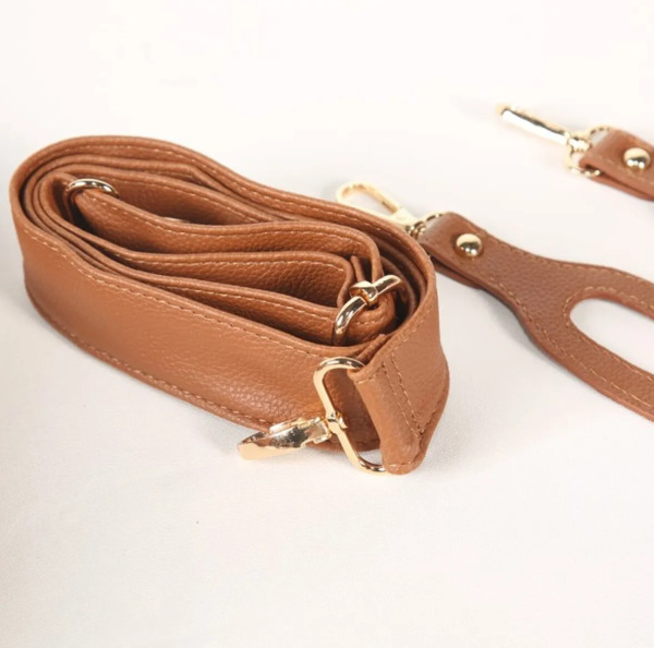 حقيبة تغيير الحفاضات للأم والطفل من إم آند واي فيكتوري الجلدية، رقم 7210، لون بني فاتح - 3